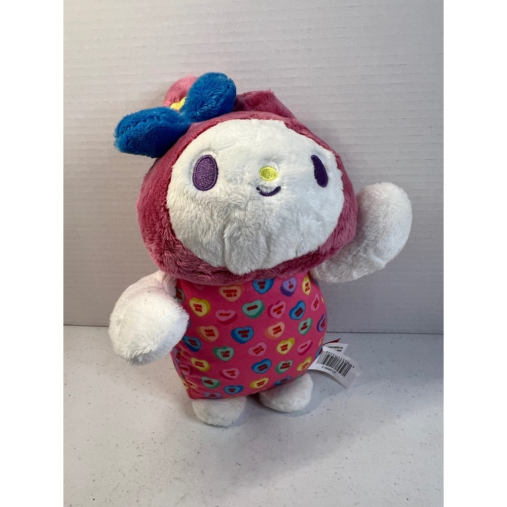 Sanrio My Melody Sweethearts Conversation Heart Plush Pink Blue 9 Inch
